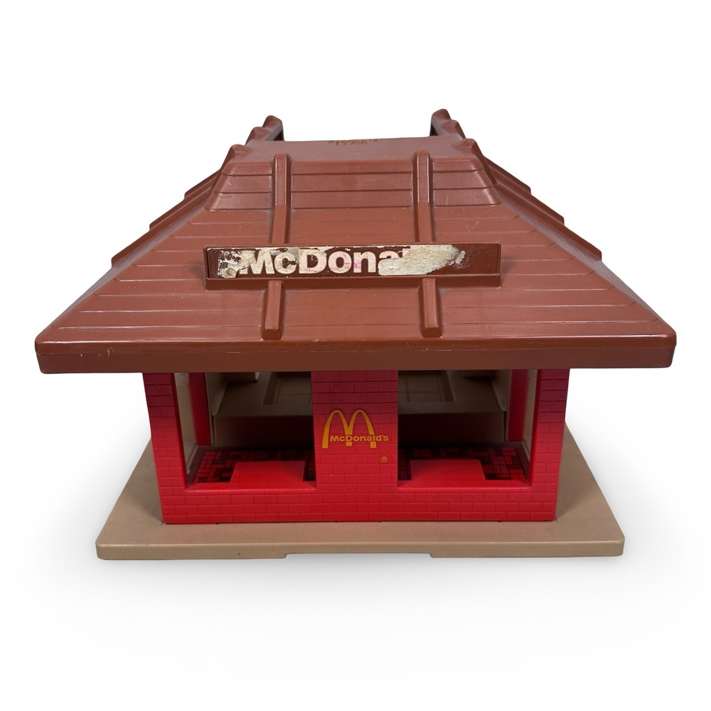 Vintage Playskool McDonalds‎ Restaurant Playset No 430 Red Brown 1970s Toy